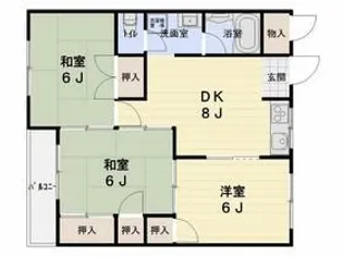 スカイラーク【3階】の間取り