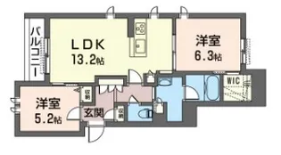 グランフェリシア【3階】の間取り