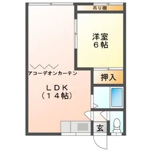 Mハイツ鷲別1【3階】の間取り