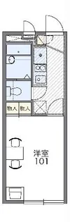 レオパレス昭徳II【2階】の間取り