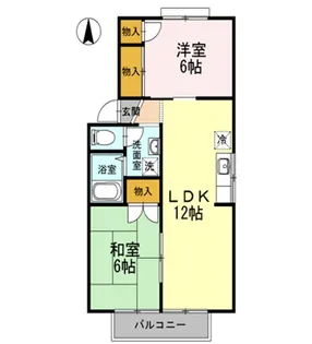 ルミエール22 C棟【2階】の間取り
