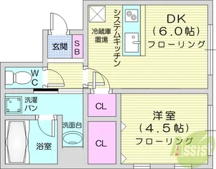 レフカス榴岡【3階】の間取り