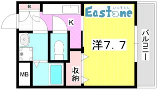 ラ・フォーレ郡元【1階】の間取り