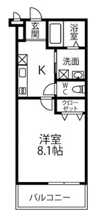 ベルドミール末広六番館【1階】の間取り