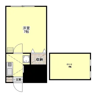 フリーアヴェニュー【2階】の間取り