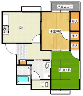 フレグランス天草【2階】の間取り