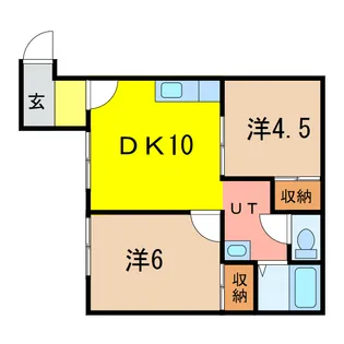 フローレンス神楽【2階】の間取り