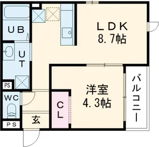 NOVEL千歳I【3階】の間取り