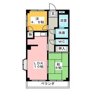 ガーデンコート【2階】の間取り