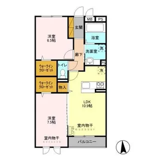 ゼピュロス学園の森 M【2階】の間取り