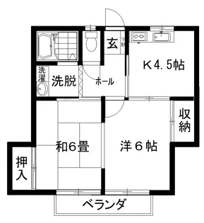 ジュネスタブレット【2階】の間取り