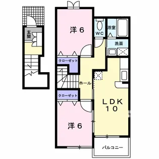 リーベン キント【2階】の間取り