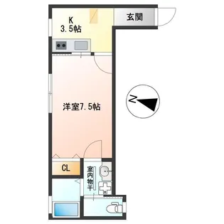 グリーンヒルズ笹口III【2階】の間取り