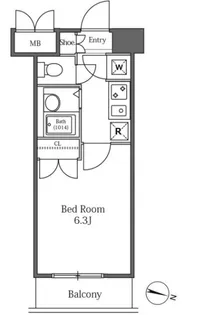 LaSante広尾 ラサンテ広尾【4階】の間取り
