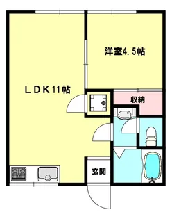 BLAN CUBE 大池【2階】の間取り