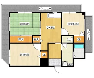 シャトー長洲【2階】の間取り