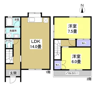 静岡県浜松市中央区東三方町【一戸建】の間取り