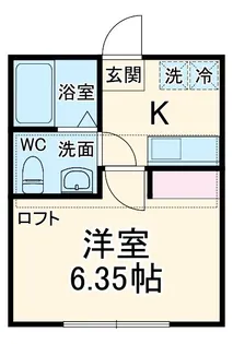 バーンサヌーク杉田【1階】の間取り