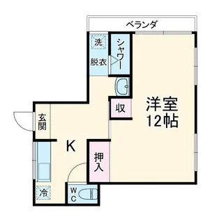 アサヒベース【3階】の間取り