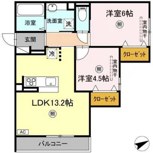 Premier矢賀【2階】の間取り