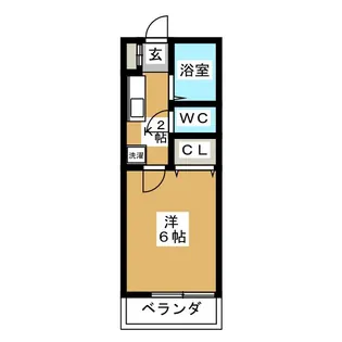 クレストホームズ本八幡【2階】の間取り