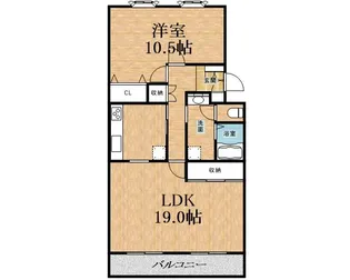 メゾンおゆみ野【2階】の間取り