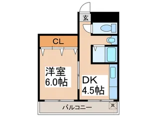 田伏マンション【4階】の間取り