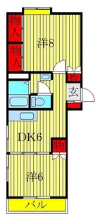 メゾンオーウラ【2階】の間取り
