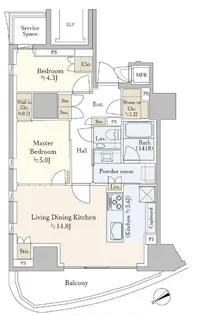 パークコート北青山【3階】の間取り