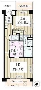 上北沢五丁目パーク・ホームズ【2階】の間取り