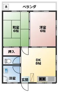 コーポ長田【2階】の間取り
