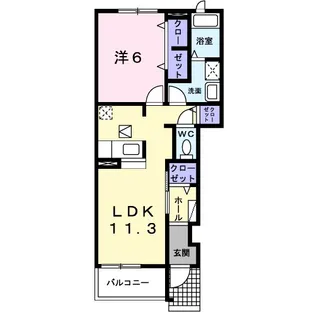 フォーリスト【1階】の間取り