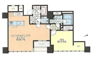 ローレルタワールネ浜松町【23階】の間取り