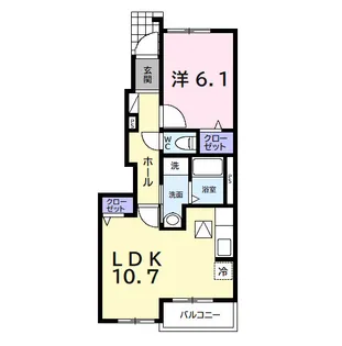 千葉県茂原市茂原【アパート】の間取り