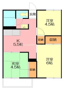 湘光ハイツ【2階】の間取り