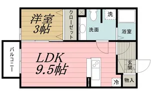 ノーベルパーク 15【1階】の間取り