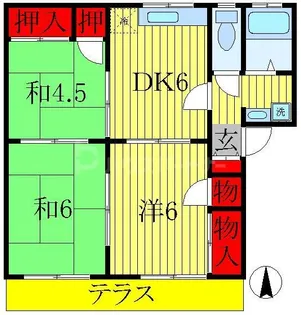 フレグランス千代田【2階】の間取り