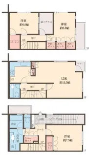 東京都新宿区中里町【一戸建】の間取り