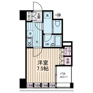 東京都中央区日本橋馬喰町2【マンション】の間取り