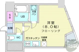 プライムパーク円山公園【5階】の間取り