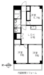 メゾンセザール32【4階】の間取り