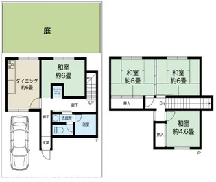 大阪府交野市藤が尾4【一戸建】の間取り