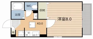 モナリエプライズB【1階】の間取り