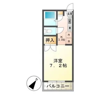 ドミール犬目【2階】の間取り