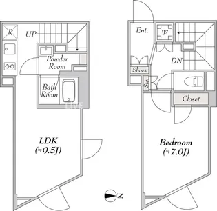 Joyous Gard 代々木【3階】の間取り