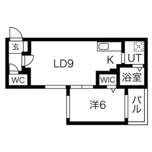 calme令北8条【3階】の間取り