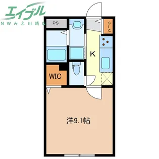 メゾンモンマルトル江場【5階】の間取り
