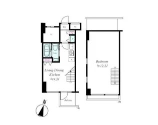 ラグジュアリーアパートメント森下の間取り