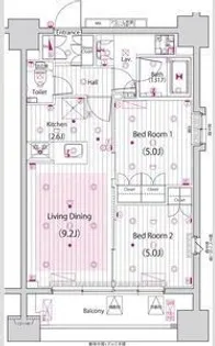 ガーラ・アヴェニュー浅草【12階】の間取り