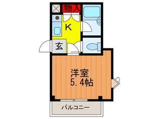 ブル-フィ-ルド【5階】の間取り